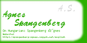agnes spangenberg business card